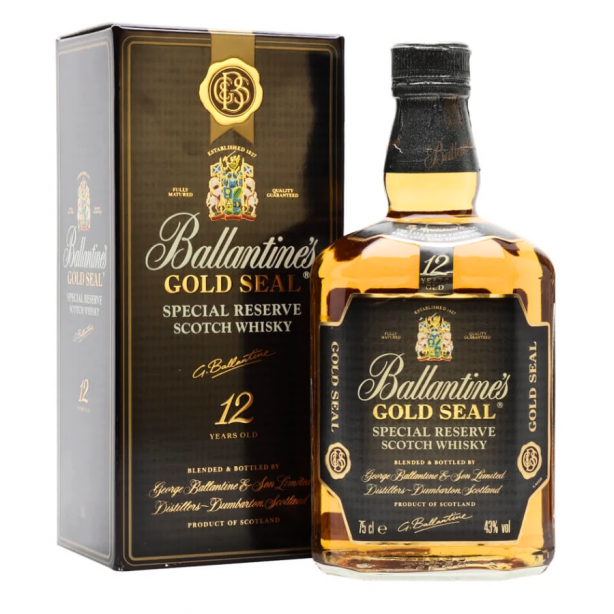 Ballantine's 12YO Gold Seal Blended Scotch Whiskey 40% 1L GB