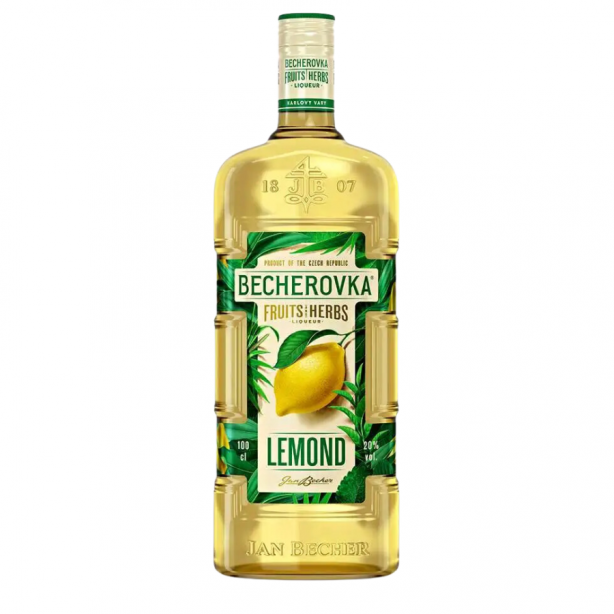 Becherovka Lemond Liqueur 20% 1L