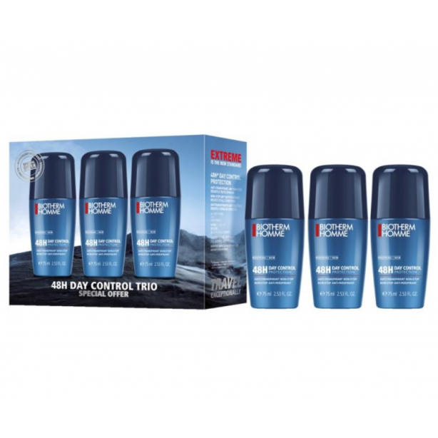 Biotherm Homme 48H Day Control Deo Roll-on Trio Set