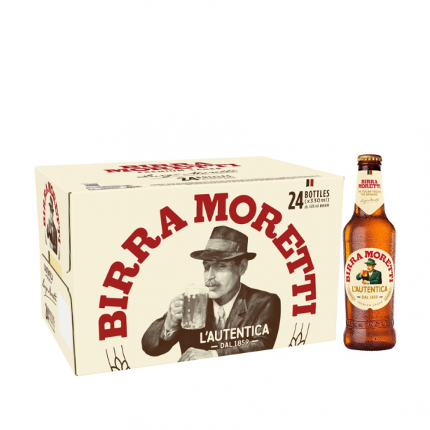 Birra Morretti 4.6% Bottles 20 x 0.33L