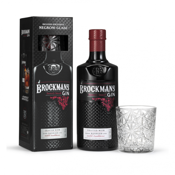 Brockmans Gin + Negroni Glass 40% 0.7L Giftpack