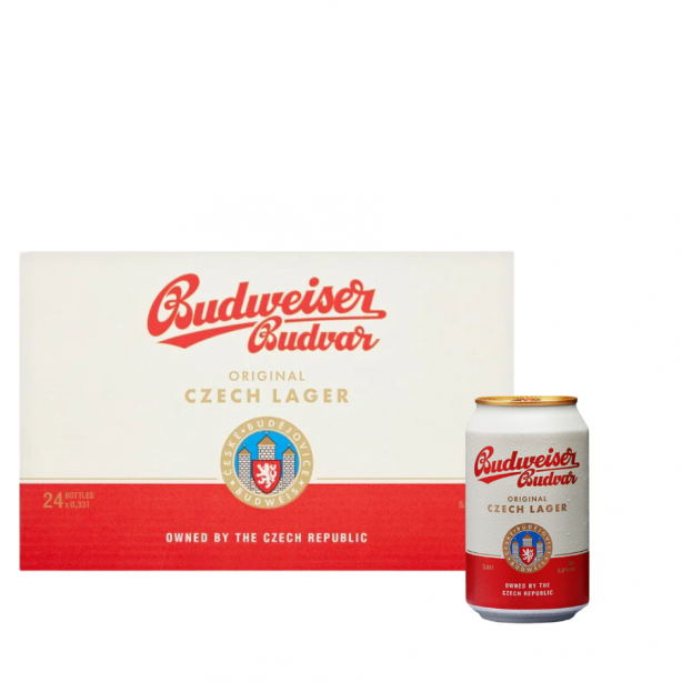 Budweiser Beer 5% Cans 24x 0.33L