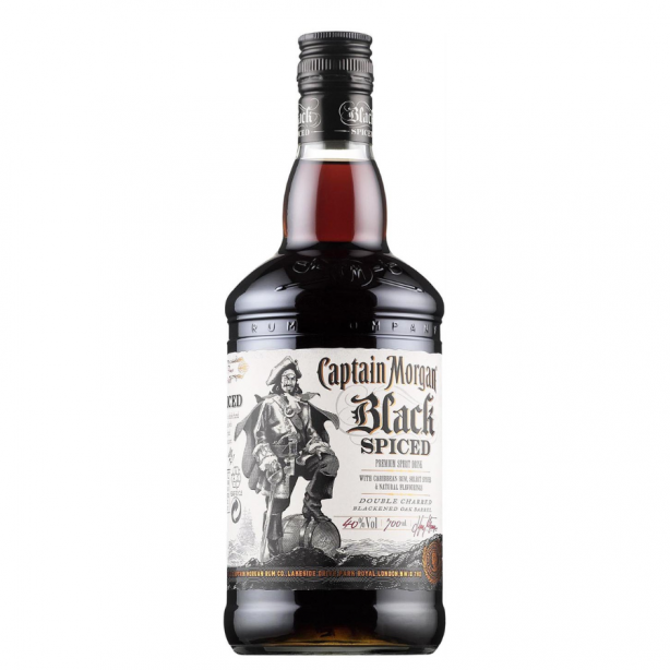 Captain Morgan Black Spiced Rum 40% 1L