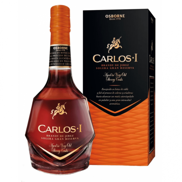 Carlos I Brandy de Jerez Solera Gran Reserva 40%, 1L