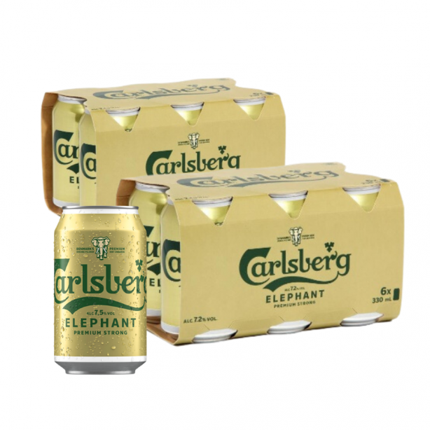 Carlsberg Elephant 7.2% Cans 24 x 0.33L