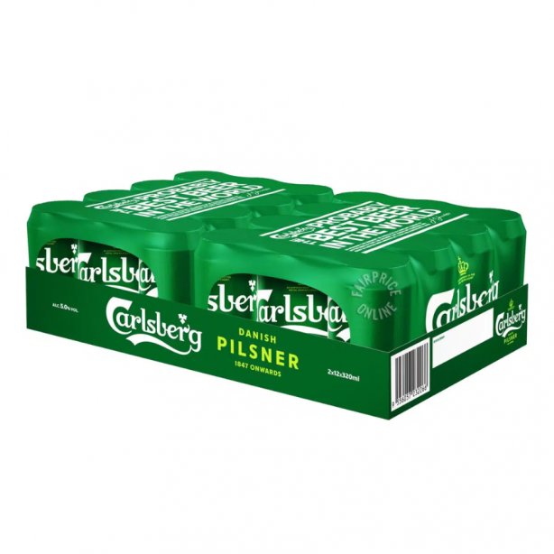 Carlsberg Green Label 5% Cans 24 x 0.33L