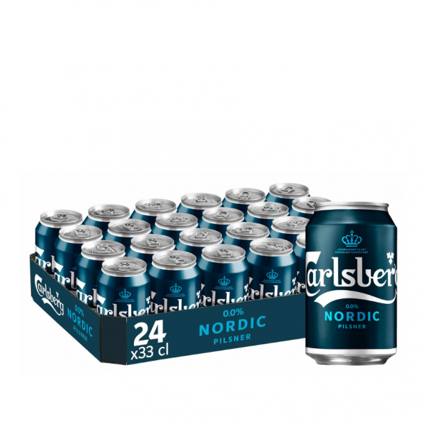 Carlsberg Nordic Pilsener 0.0% Cans 24 x 0.33L