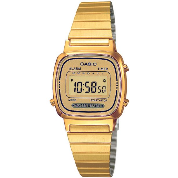 Casio Vintage LA670WEGA-9EF Gold Ladies Watch