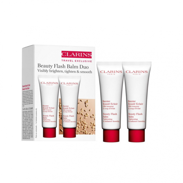 Clarins Beauty Flash Balm Face Care Duo Travel Set