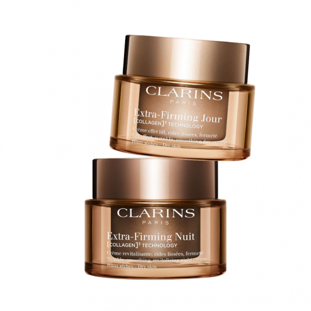 Clarins Extra-Firming Facial Travel Set with Collagen for Dry Skin