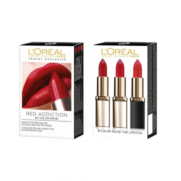 L'Oreal Paris Color Riche Lipstick Shades of Reds Set