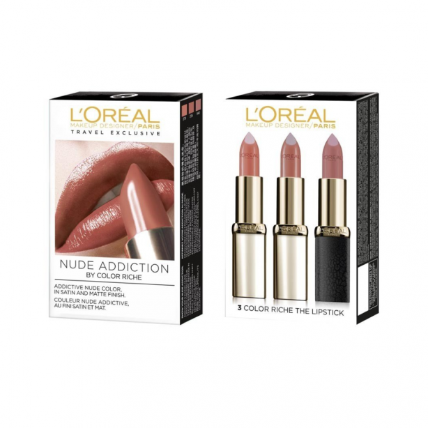 L'Oréal Paris Color Riche Nude Addiction Lipstick Set
