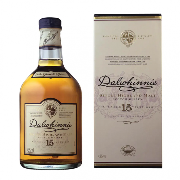 Dalwhinnie 15YO Highland Single Malt Scotch Whisky 43% 1L GB