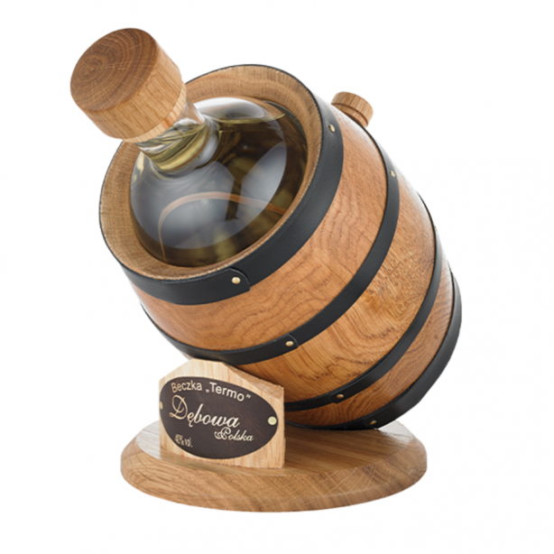 Dębowa Polska Vodka Thermo-barrel 40% 1L GB