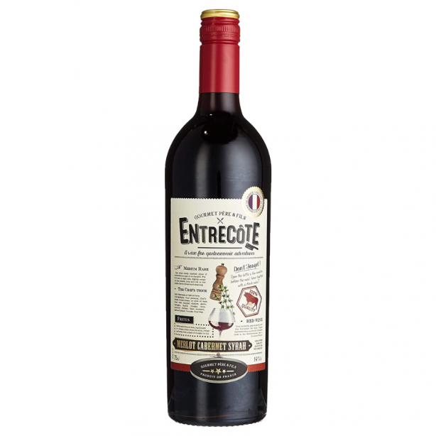 Entrecôte Merlot Cabernet Sauvignon Syrah Semi-Dry Red 14% 0.75L