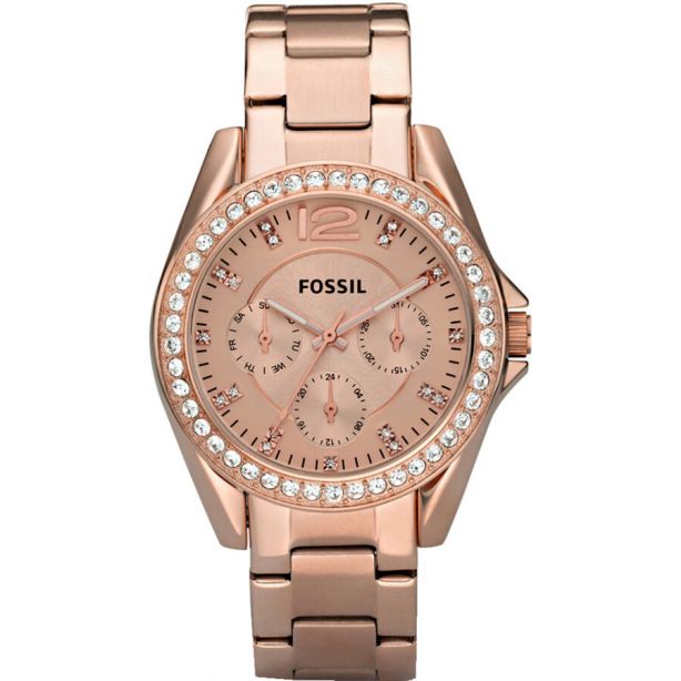 Fossil ES2811 Riley Rose Gold Multifunction Ladies Watch