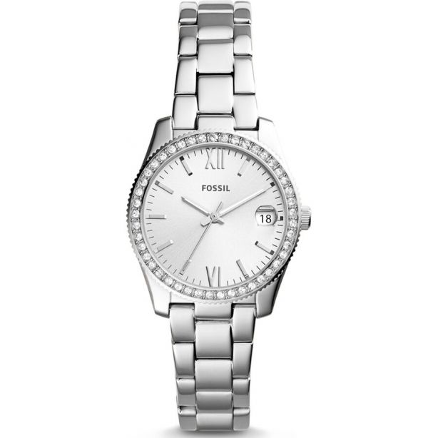 Fossil ES4317 Scarlette Silver Ladies Watch with Date