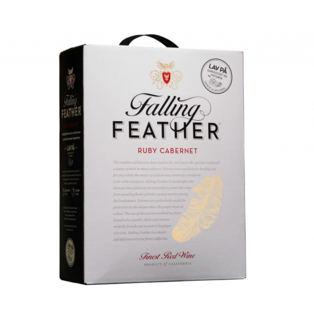 Falling Feather Ruby Cabernet California Semi-dry Red 12% 3L