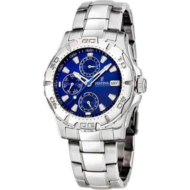 Festina  F16242/M Multifunction Blue Stainless Steel Sport Gents Watch