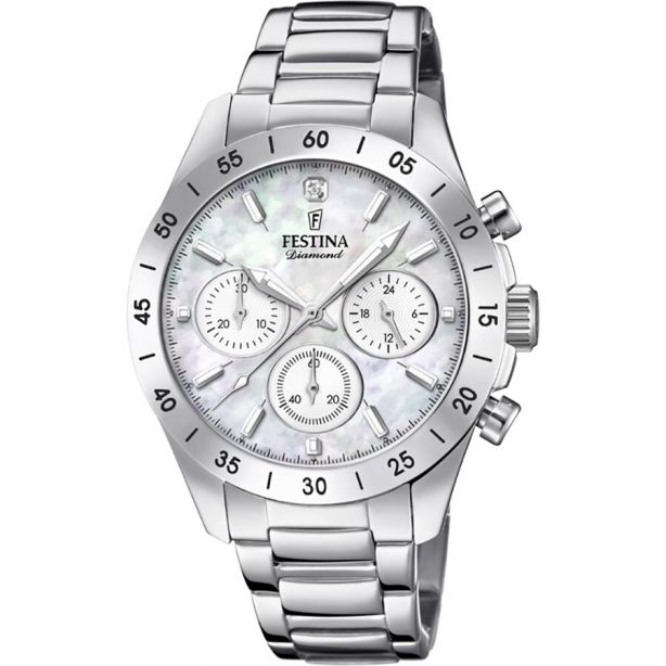 Festina F20397/1 Boyfriend Ladies Watch with Mother of Pearl Dial