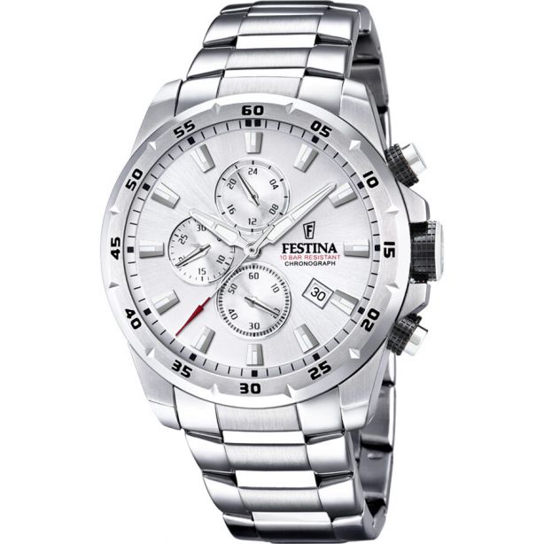 Festina F20463/1 Chrono Sport Stainles Steel Gents Watch with Date