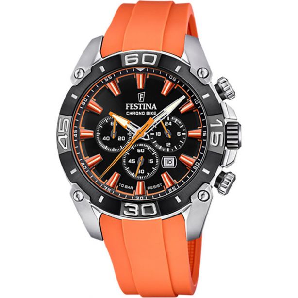 Festina F20544/5  Chrono Bike Orange Rubber Gents Watch