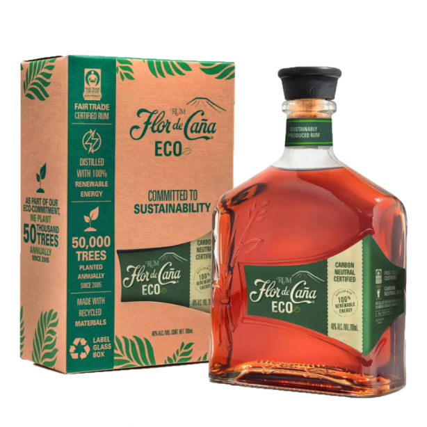 Flor de Caña ECO Rum 40% 0.7L