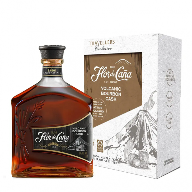 Flor de Cana Rum Volcanic Bourbon Cask 40% 1L GB