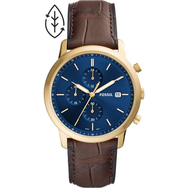 Fossil FS5942 Minimalist Gents Quartz Chrono Watch with Date