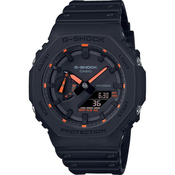 Casio G-Shock GA-2100-1A4ER Classic Neon Accent Watch