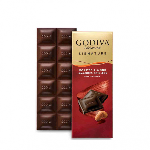 Godiva Dark Roasted Almonds Tablet 90g