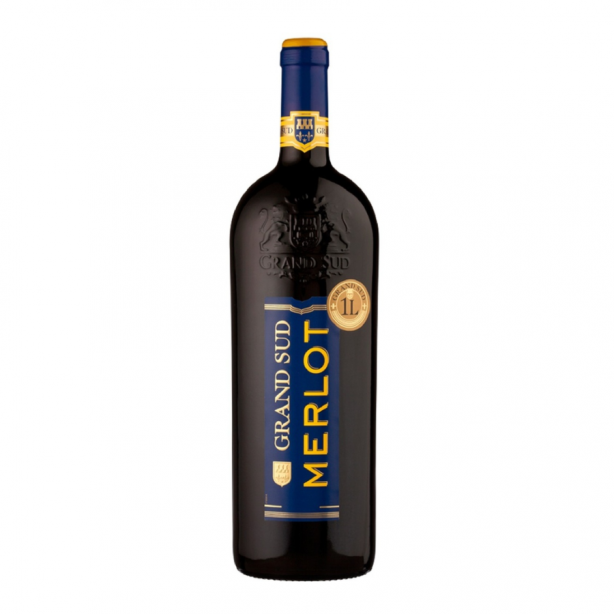 Grand Sud Merlot Pays d'Oc IGP Semi-dry Red 13.5% 1L