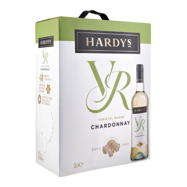 Hardys Varietal Range Chardonnay Dry White 13% 3L BIB