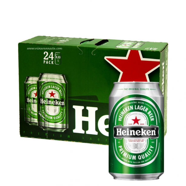 Heineken 5% Cans Suitcase 24 x 0.33L