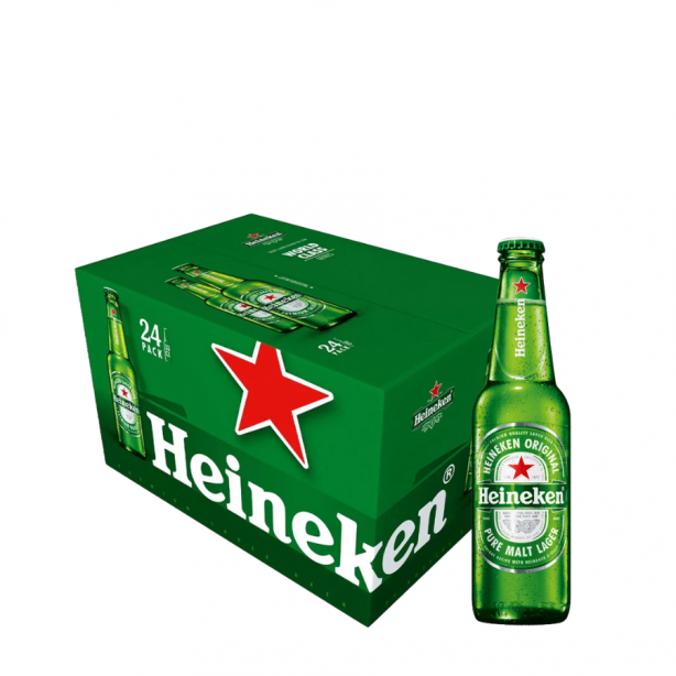 Heineken 5% Bottles 24 x 0.33L