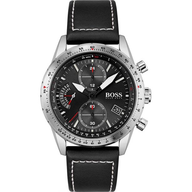 Boss 1513853 Pilot Edition Chrono Watch