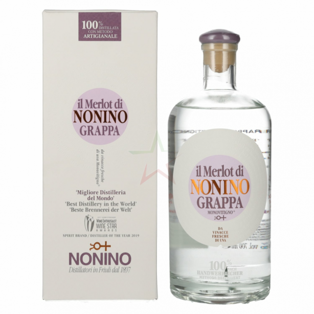 Il Merlot di Nonino Grappa 40% 0.7L GB