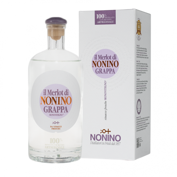 Il Merlot di Nonino Grappa 40% 0.7L GB
