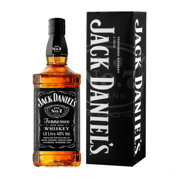 Jack Daniels Black Label Blended Tennessee Whisky 40% 1L GB