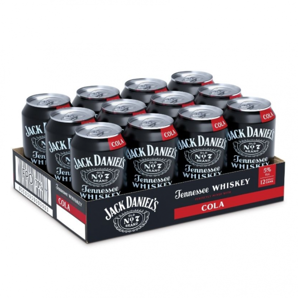 Jack Daniel`s & Cola Cans 5% 12x0.33L