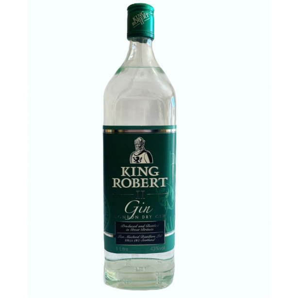 King Robert II London Dry Gin 43% 1L