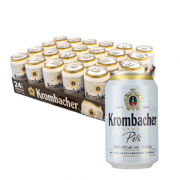 Krombacher Pils 4.8% Cans 24 x 0.33L