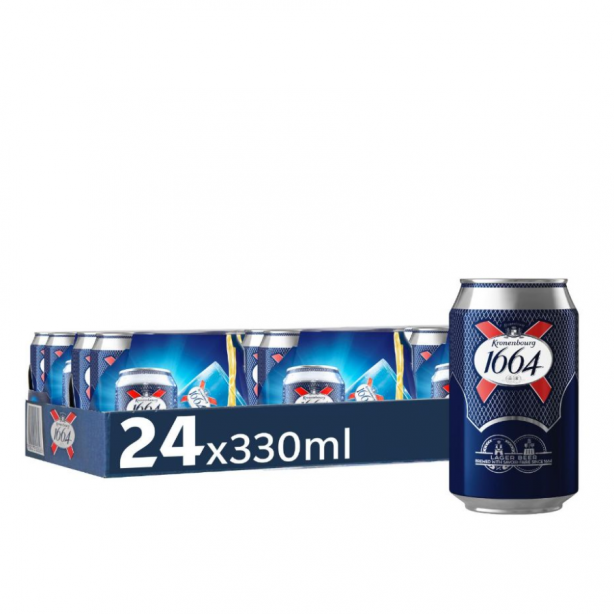 Kronenbourg 1664 5% Cans 24 x 0.33L