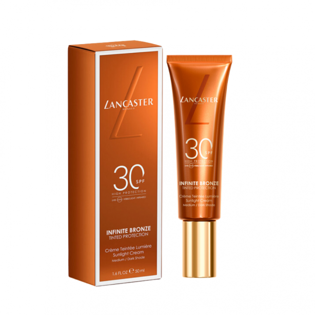 Lancaster Infinite Bronze Tinted Protection Sunlight Cream SPF 30 Medium/Dark Shade 50 ml