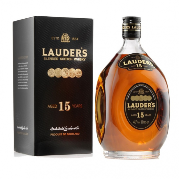 Lauder's 15YO Blended Scotch Whisky 40% 1L