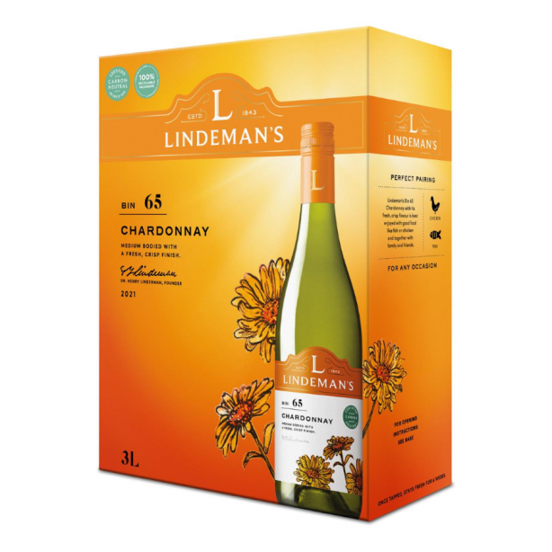 Lindemans BIN 65 Chardonnay 2013 (Bag in Box) Dry White 13% 3L