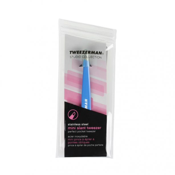 Tweezerman Mini Slant Tweezer Bahma Blue