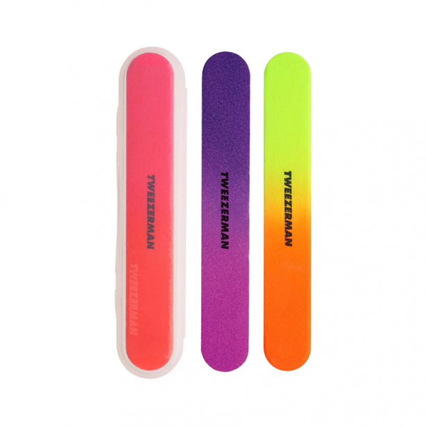 Tweezerman Studio Collection Neon Hot Filemates Trio Set