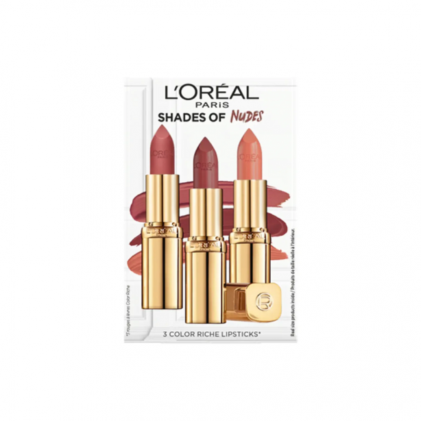 L'Oréal Paris Color Riche Nude Satin Creamy Lipstick Trio Set
