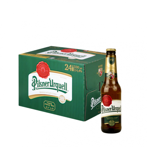 Pilsner Urquell 4.4% Bottles 24 x 0.33L